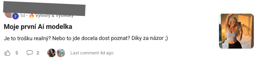 Příspěvek člena komunity
